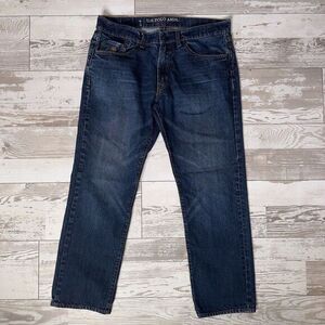 US Polo Assn. Jeans Mens 36x30 Blue Denim Casual Flat Front‎ Straight Leg Preppy